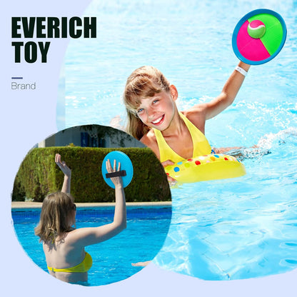 EVERICH Upgraded Toss and Catch Ball Game Set - Indoor and Outdoor Games for Kids 3-12, Beach Sand