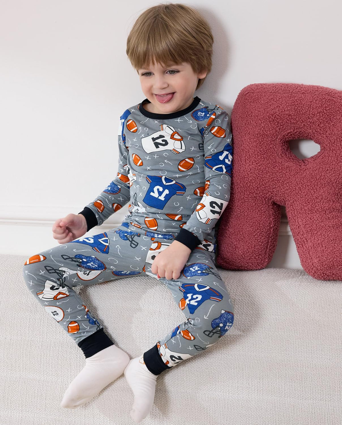 Bamboo Viscose Toddler Pajamas Boys Girls Baby 12M-8Y Pjs Sets Kids 2pcs Snug fit Long-Sleeve