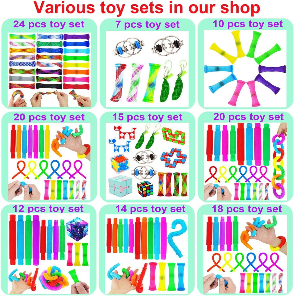 Marble Mesh Fidget Toys,FIDGET TOY Stress Relieve toy, Focus Enhance, Marble and Mesh Fidgets for