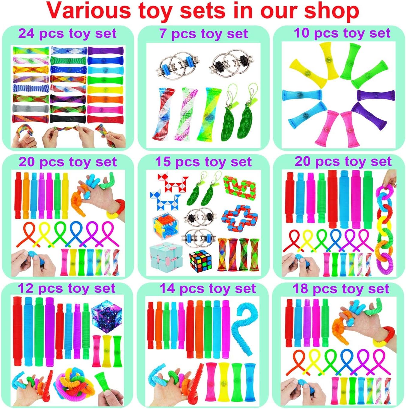 Marble Mesh Fidget Toys,FIDGET TOY Stress Relieve toy, Focus Enhance, Marble and Mesh Fidgets for