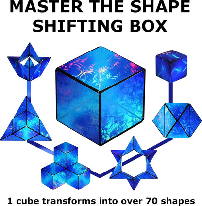 SHASHIBO Shape Shifting Box - Award-Winning, Patented Fidget Cube w/ 36 Rare Earth Magnets