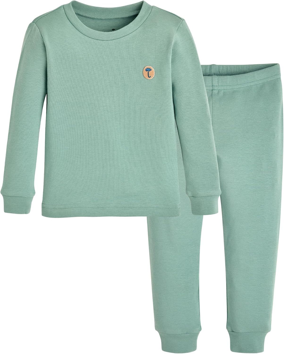 moimoln 6M-8Y Modal Cotton Solid Soft Breathable Baby Toddler Boys Girls Snug fit Pjs Long Sleeve