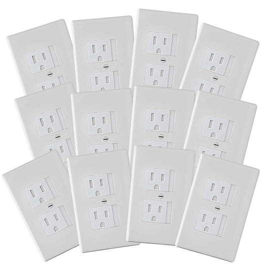 Safety Innovations Self-Closing Babyproof Outlet Covers - (for Center Screw Outlets Only) an