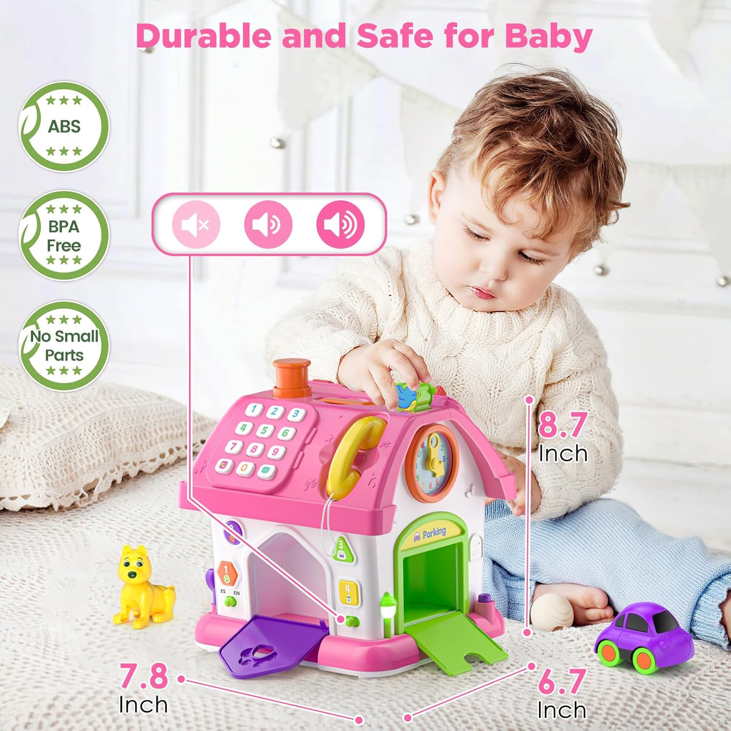 Musical Montessori Toys for 1 Year Old Girl Gifts, First Birthday Gifts for 1 Year Old Girl
