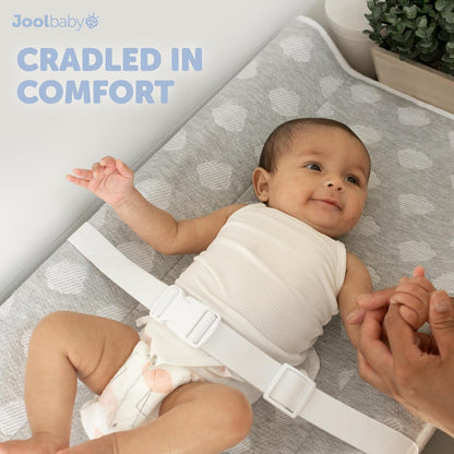 Jool Baby Soft Changing Pad + Washable Cover, Non-Slip - Fits Standard Changing Tables & Dressers