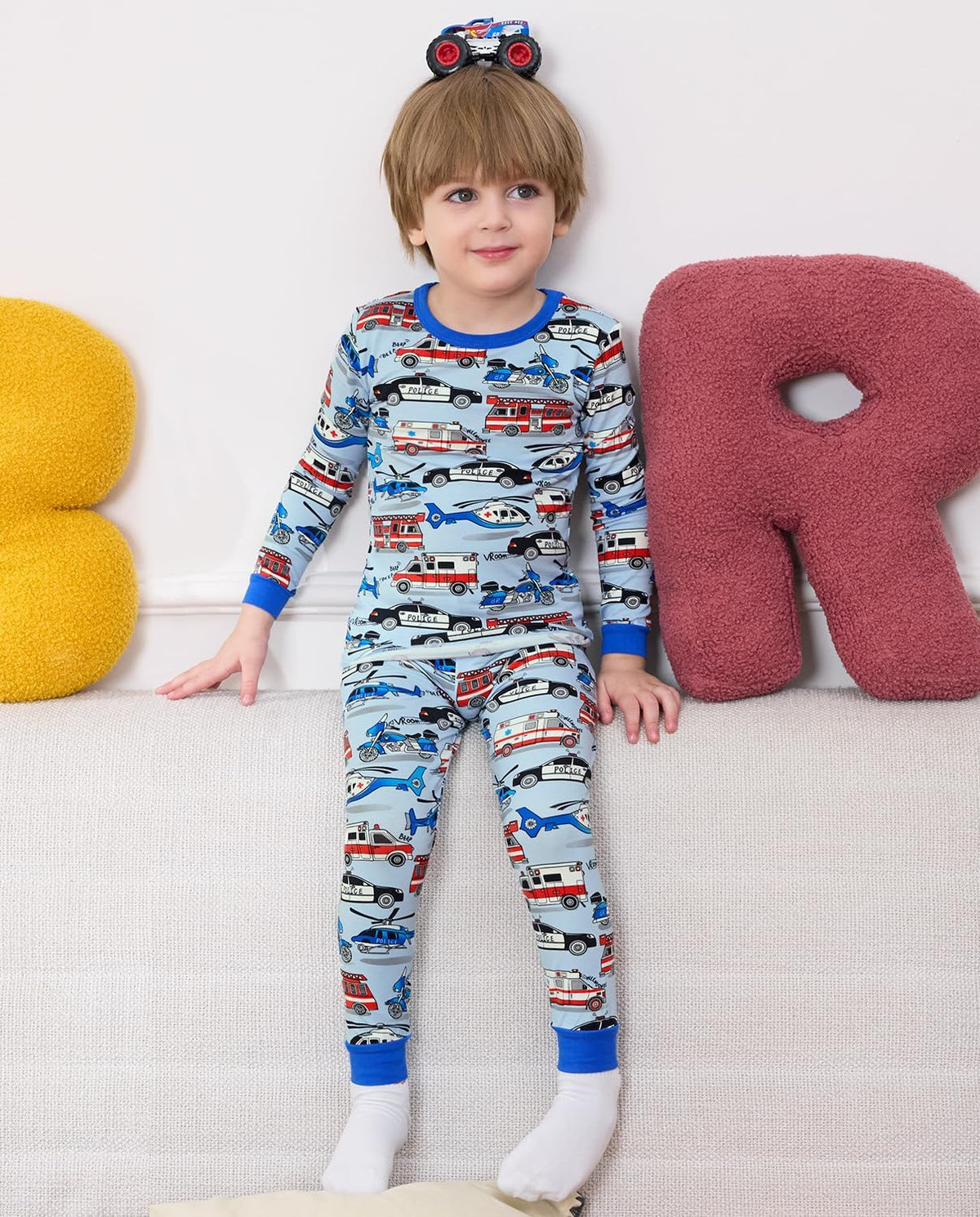 Bamboo Viscose Toddler Pajamas Boys Girls Baby 12M-8Y Pjs Sets Kids 2pcs Snug fit Long-Sleeve