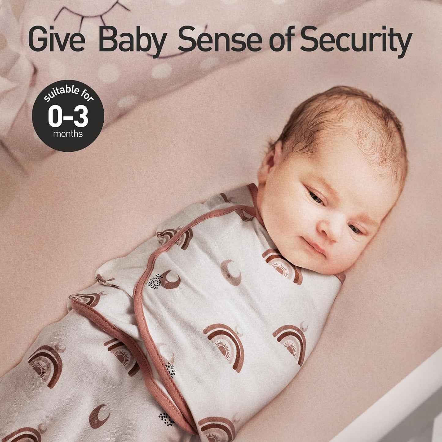 GLLQUEN BABY 3-Pack Organic Baby Swaddle Sleep Sacks for Newborn - Baby Swaddles 0-3 Months