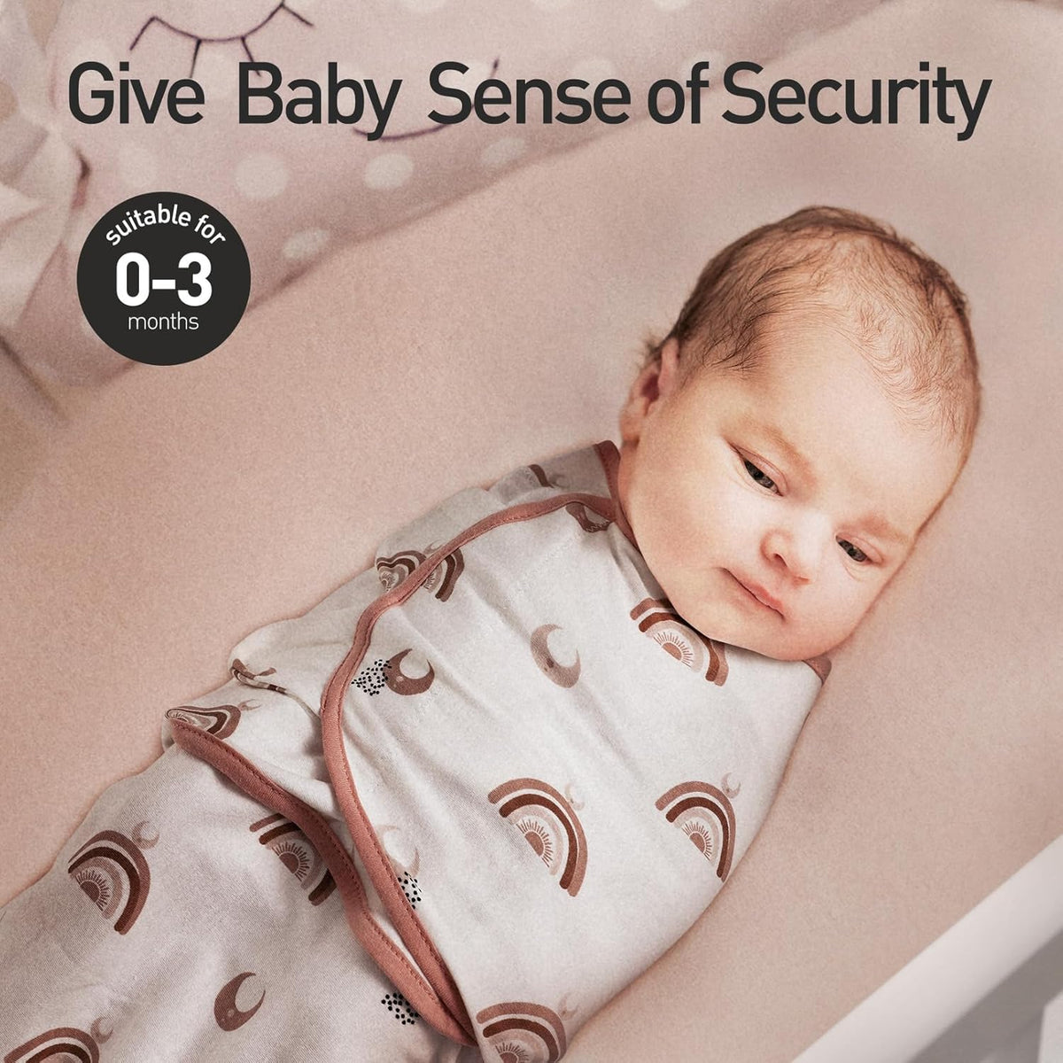 GLLQUEN BABY 3-Pack Organic Baby Swaddle Sleep Sacks for Newborn - Baby Swaddles 0-3 Months