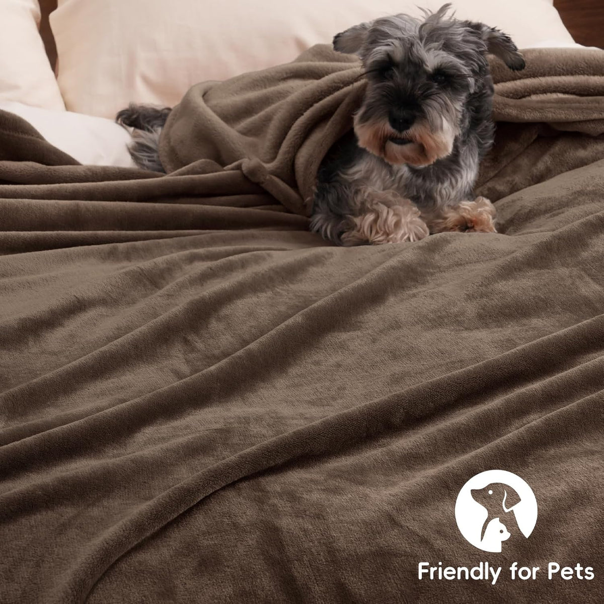 PHF Ultra Soft Fleece Blanket Queen Size, No Shed No Pilling Luxury Plush Cozy 300GSM Lightweight
