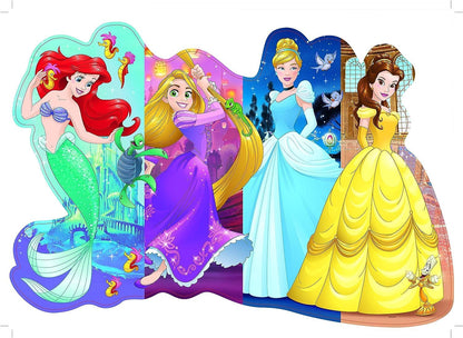 Ravensburger - Disney Pretty Princesses - 24 Piece Jigsaw Floor Puzzle - Belle, Cinderella, Ariel