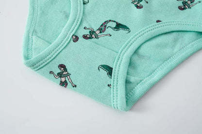Cadidi Dinos Little Girls' Soft Cotton Underwear Kids Cool Breathable Comfort Panty Briefs Toddler