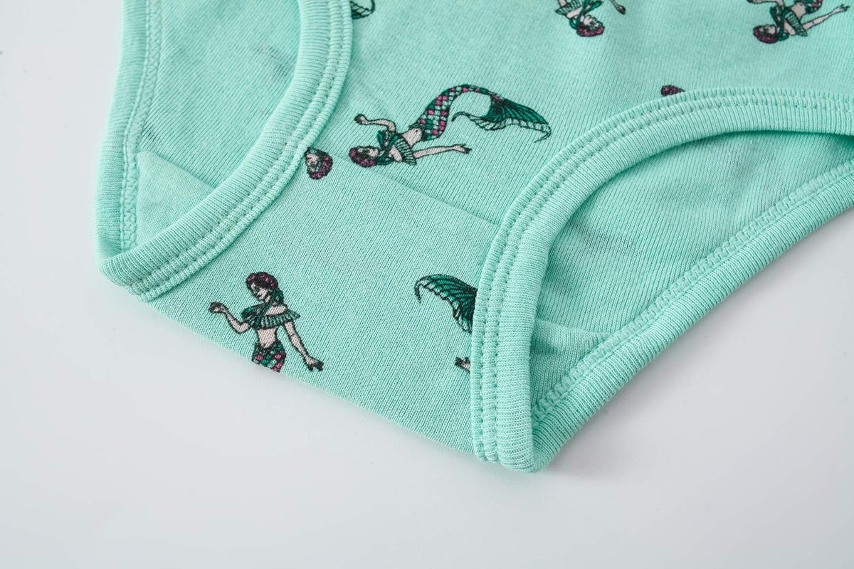 Cadidi Dinos Little Girls' Soft Cotton Underwear Kids Cool Breathable Comfort Panty Briefs Toddler