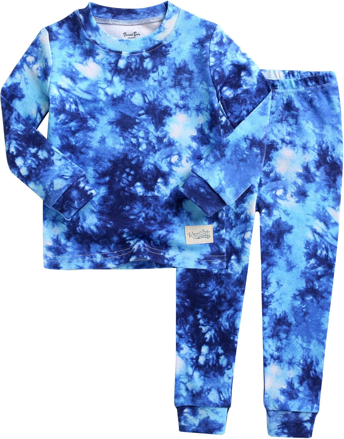 VAENAIT BABY 12M-12Y Toddler Kids Boys Girls 100% Cotton Marbling Tiedye Sung Fit Sleepwear Pajamas