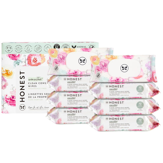 The Honest Company Clean Conscious Multi-Use Wipes | Hypoallergenic + Unscented for Sensitive Skin