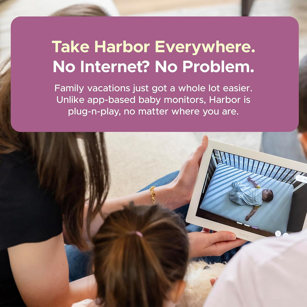 Smart Baby Monitor with 10” Tablet - The Most Reliable Way to Monitor Your Baby with or Without