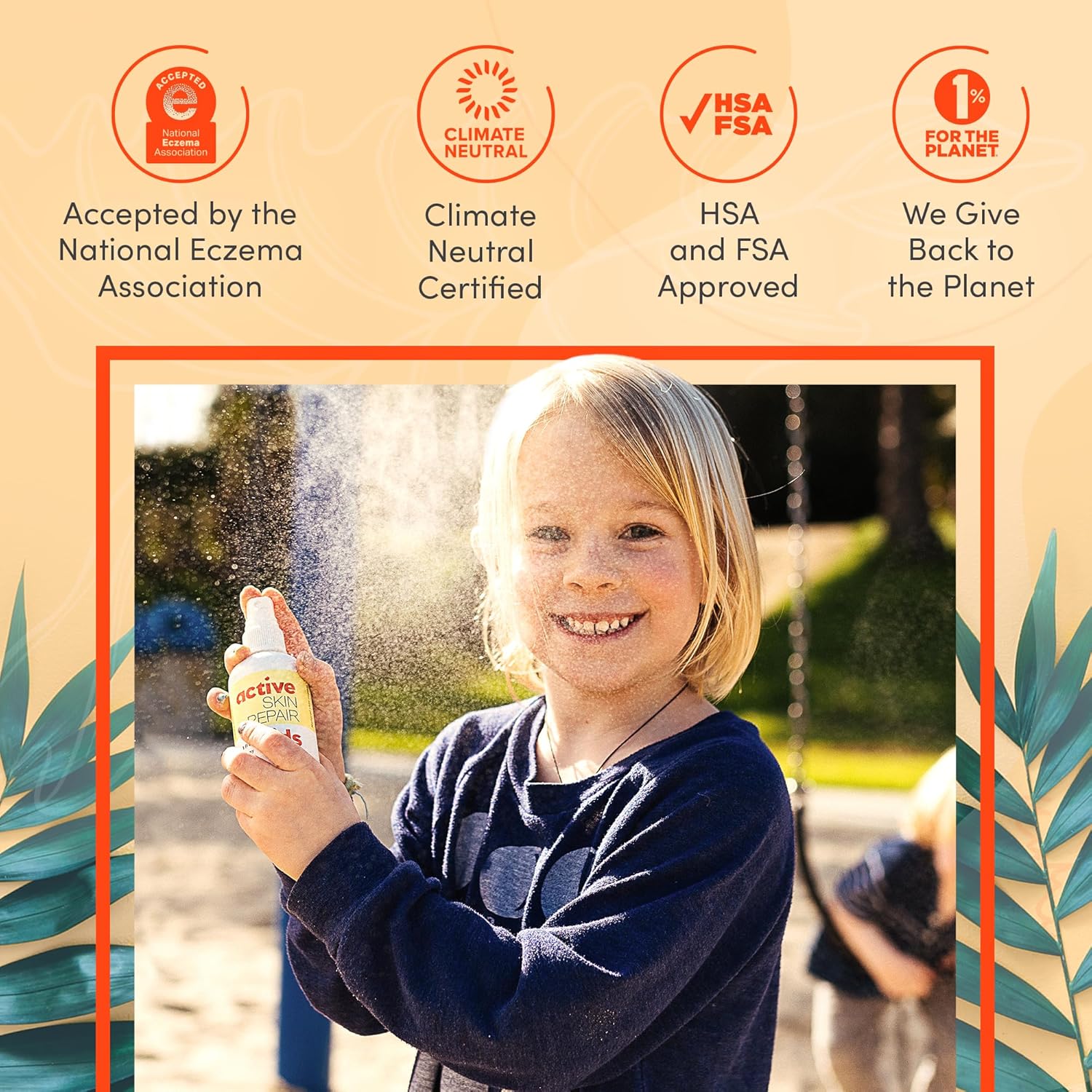 Active Skin Repair Kids First Aid Spray - Non-Toxic & Natural Antiseptic for Minor Cuts, Wounds