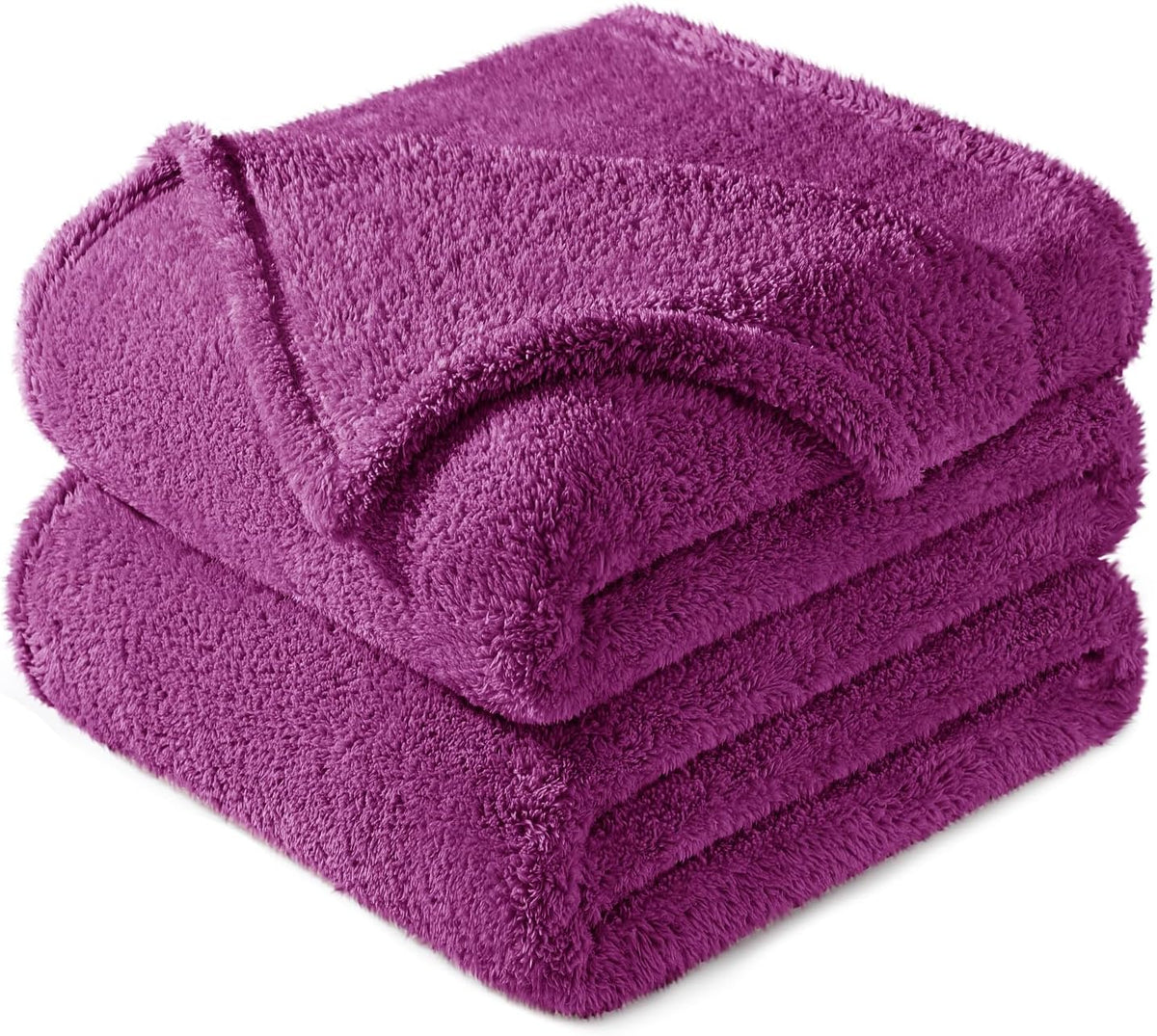 Exclusivo Mezcla King Size Flannel Fleece Blanket, Super Soft Velvet Plush Bed Blanket, Fuzzy Cozy