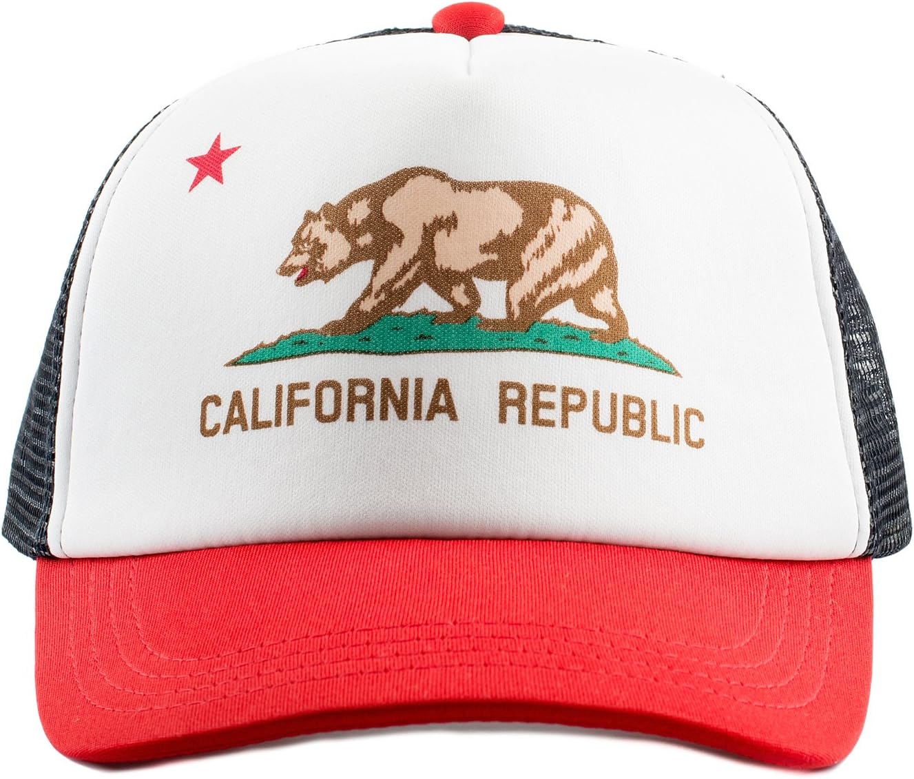 Baby Hats - Baseball Hat, Newborn Youth Flat Brim Mesh Trucker Surf Skate Bubba Bro Fitted Beach