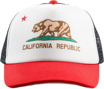 Baby Hats - Baseball Hat, Newborn Youth Flat Brim Mesh Trucker Surf Skate Bubba Bro Fitted Beach