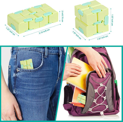 Infinitycube Fidget Toy Stress Relieving Fidgeting Game for Kids and Adults,Cute Pocket-sized
