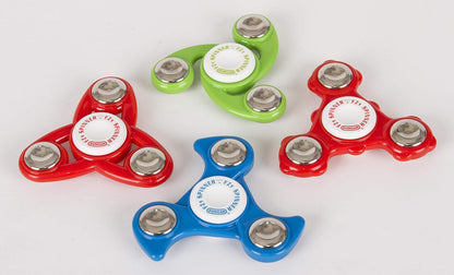 Duncan Toys Fidget Spinner Pack, Fidget and Sensory Toy Value Pack, Assorted Shapes, 4 Fidget
