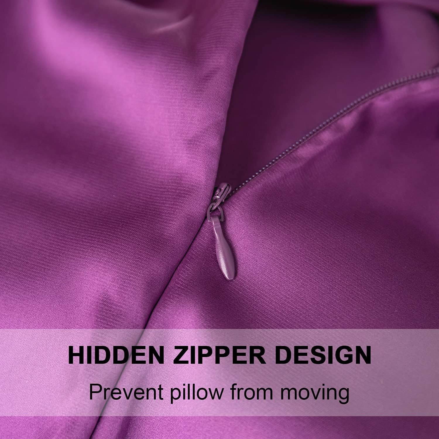 Mulberry Silk Pillowcase for Hair and Skin,Queen Size Cooling Silk Pillow Case with Hidden