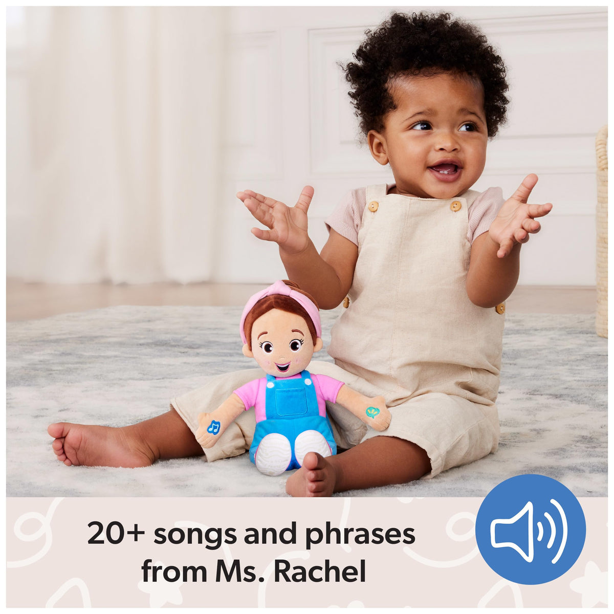 Ms. Rachel Speak & Sing Doll, 16-Inch Interactive Toy with Sounds