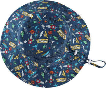 Home Prefer UPF50+ Wide Brim Sun Hat Boys Girls Sun Protection Hat Zoo Beach Swim Safari Bucket Hat