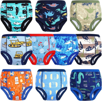 MooMoo Baby Potty Training Underwear 10 Packs Absorbent Toddler Training Pants for Boys and Girls