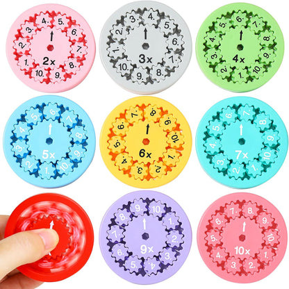 Math Fidget Spinners, Math Fidget Toy Multiplication for Kids, Math Facts Fidget Spinners, Learning