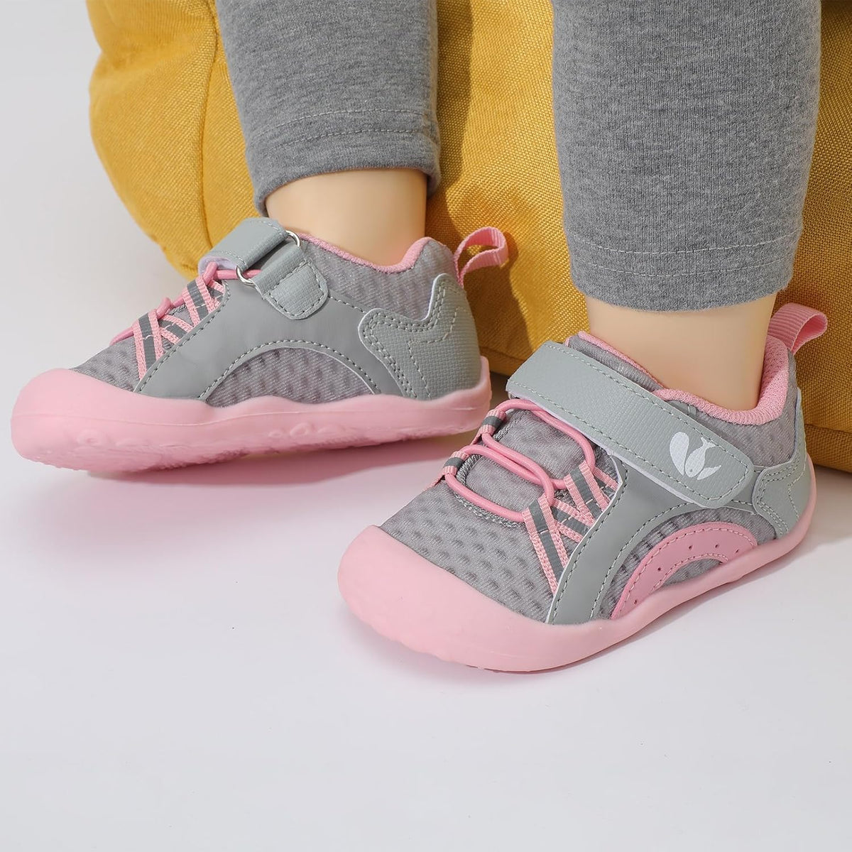 FEETCITY Wide Baby Shoes Boys Girls Baby Barefoot Shoes Breathable Infant Walking Shoe Crib Sock