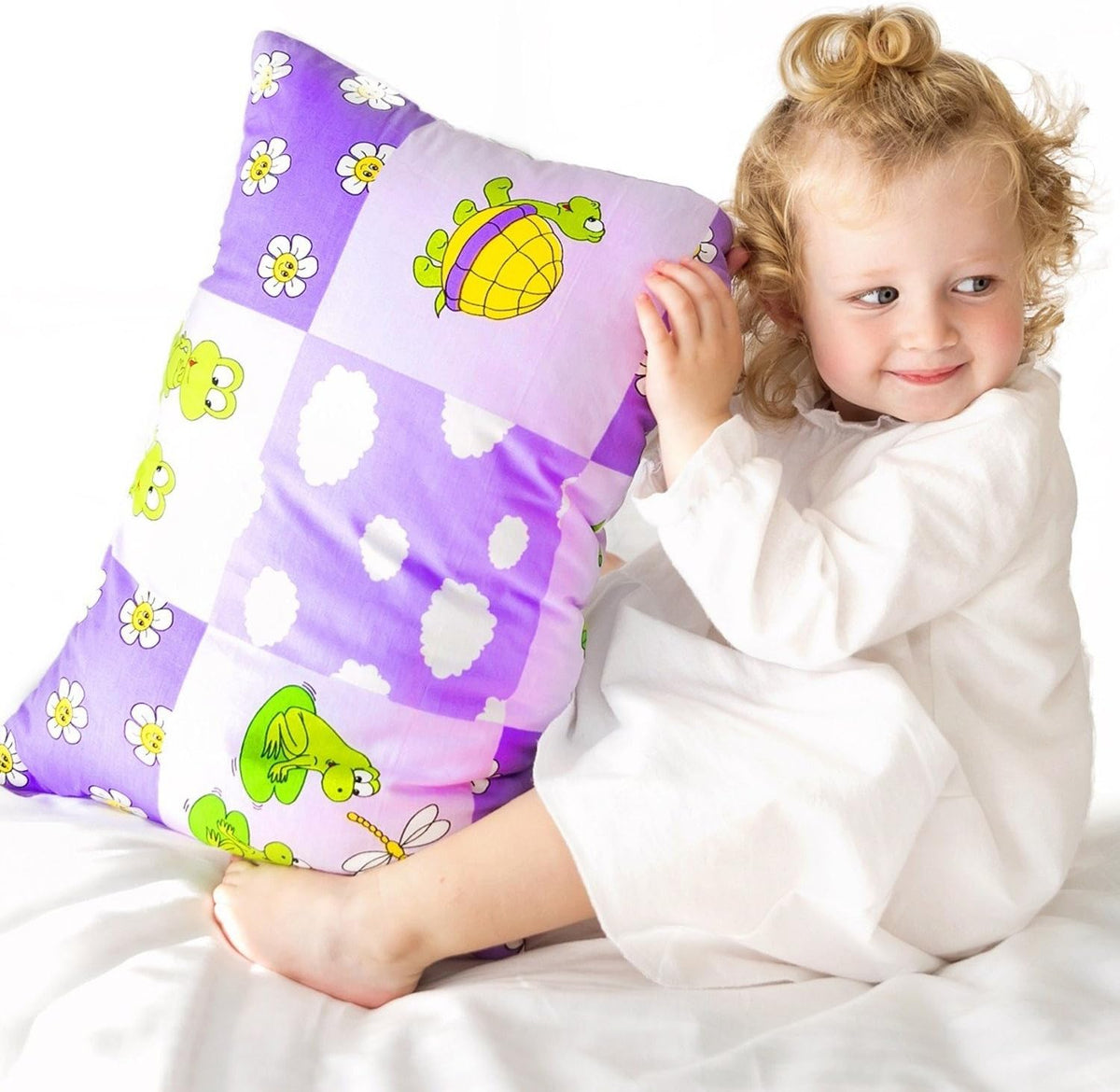 Toddler Pillowcase 13x18 by Comfy Turtles, 100 Natural Cotton, or Get a Smile from a Kid with Cute