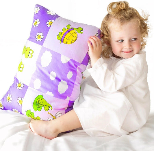 Toddler Pillowcase 13x18 by Comfy Turtles, 100 Natural Cotton, or Get a Smile from a Kid with Cute