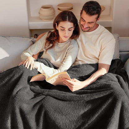 Exclusivo Mezcla Twin Size Flannel Fleece Blanket, Super Soft Velvet Plush Bed Blanket, Fuzzy Cozy