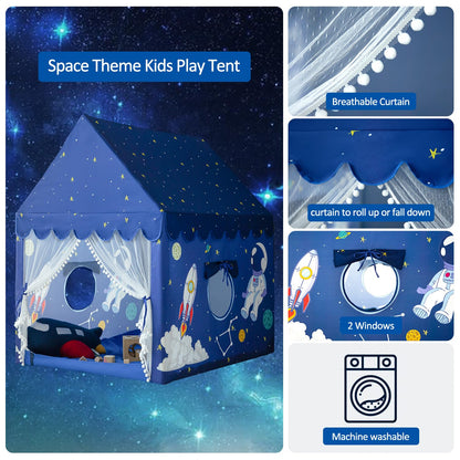 Kids Play Tent Playhouse Indoor Tents for Kids Boys Spaceship Space Rocket