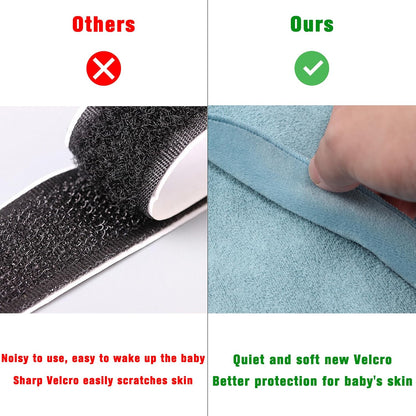 Fleece Newborn Sleep Sack Baby Swaddle,3-Way Adjustable Wearable Blanket,2 Pack Fleece Swaddling
