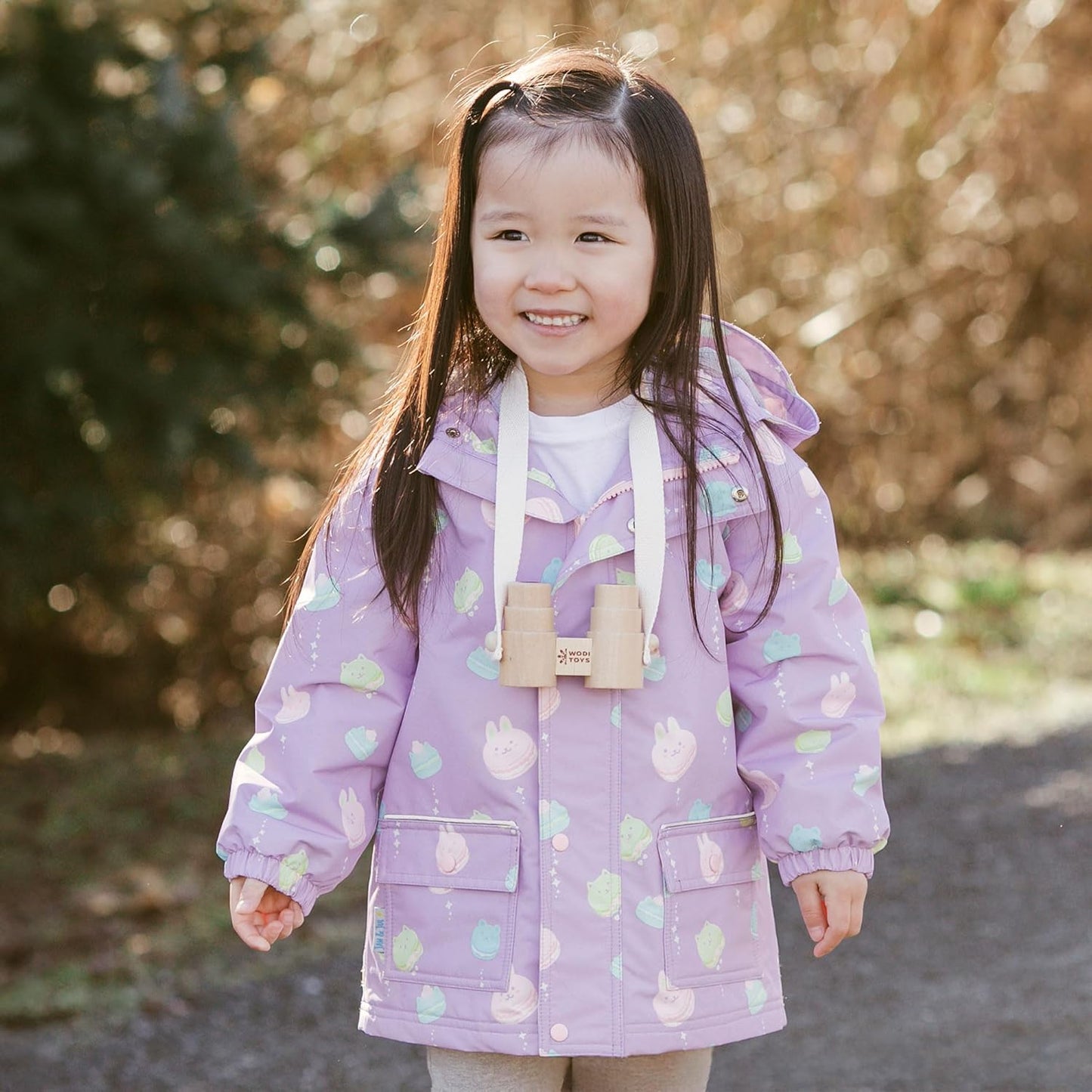 JAN & JUL Waterproof Fleece Lined Rain Jacket, Raincoat for Kids