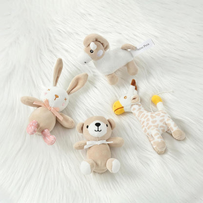 Musical Crib Mobile with 12 Lullabies, Rotating Arm and Detachable Plush Toys, Unisex Clip On