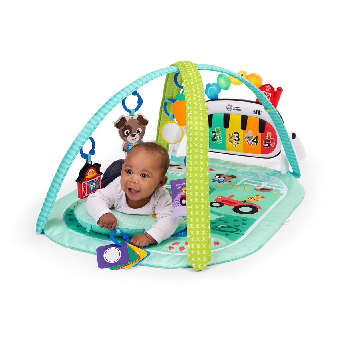 Baby Einstein Farm Explorers 4-in-1 Kickin’ Tunes Musical Meadow Music & Language Discovery Gym