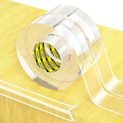 2Pack Clear Edge Protector Strip,1.18in x 16.4FT(32.8FT Total),Sharp Edge Wrap Cover Tape,Self