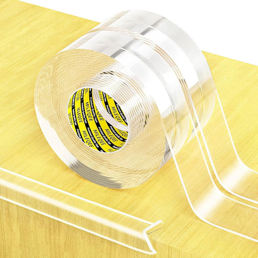 2Pack Clear Edge Protector Strip,1.18in x 16.4FT(32.8FT Total),Sharp Edge Wrap Cover Tape,Self