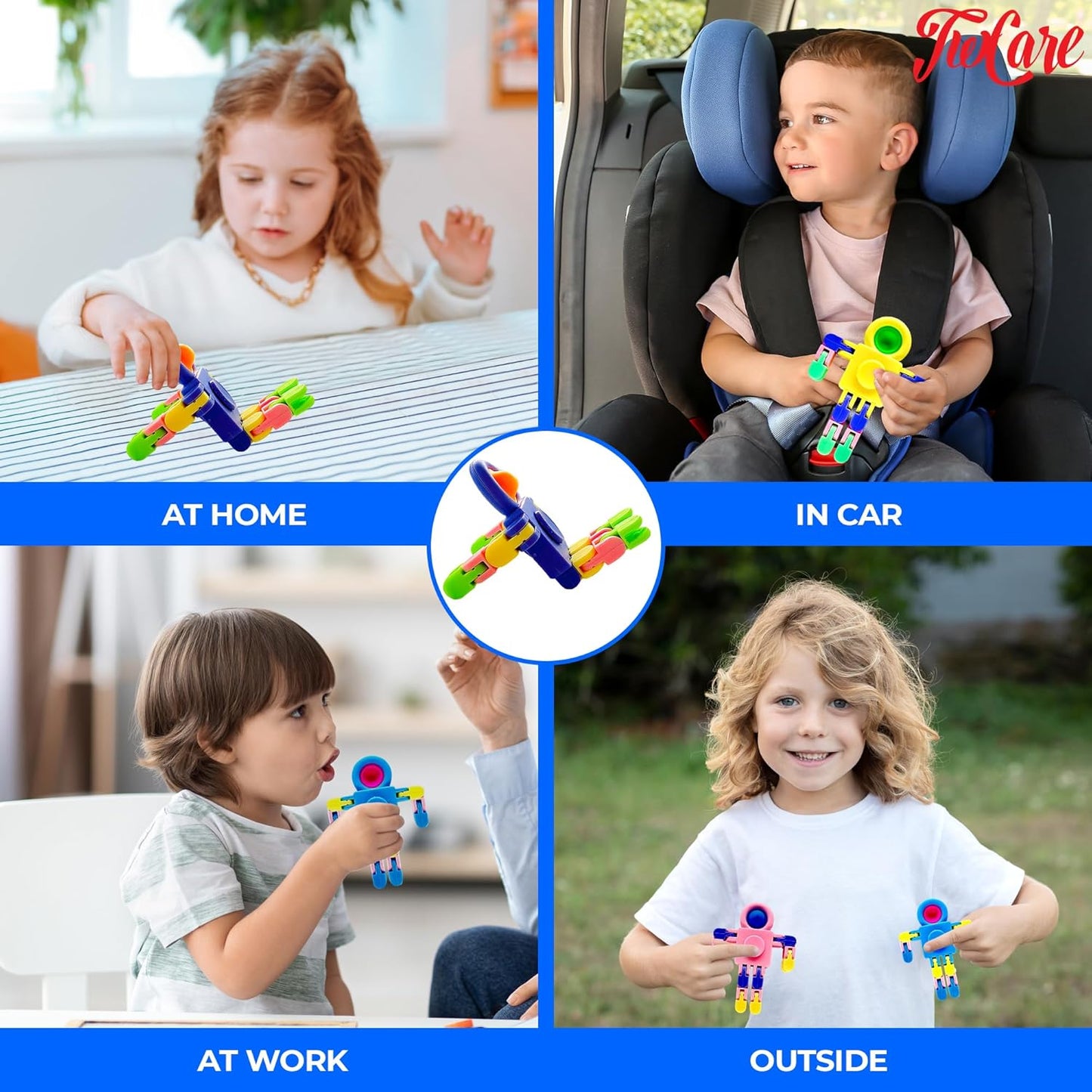 12 Pack Pop Fidget Spinners Party Favors Supplies Prizes for Kids Adults,Sensory Fidget Toys