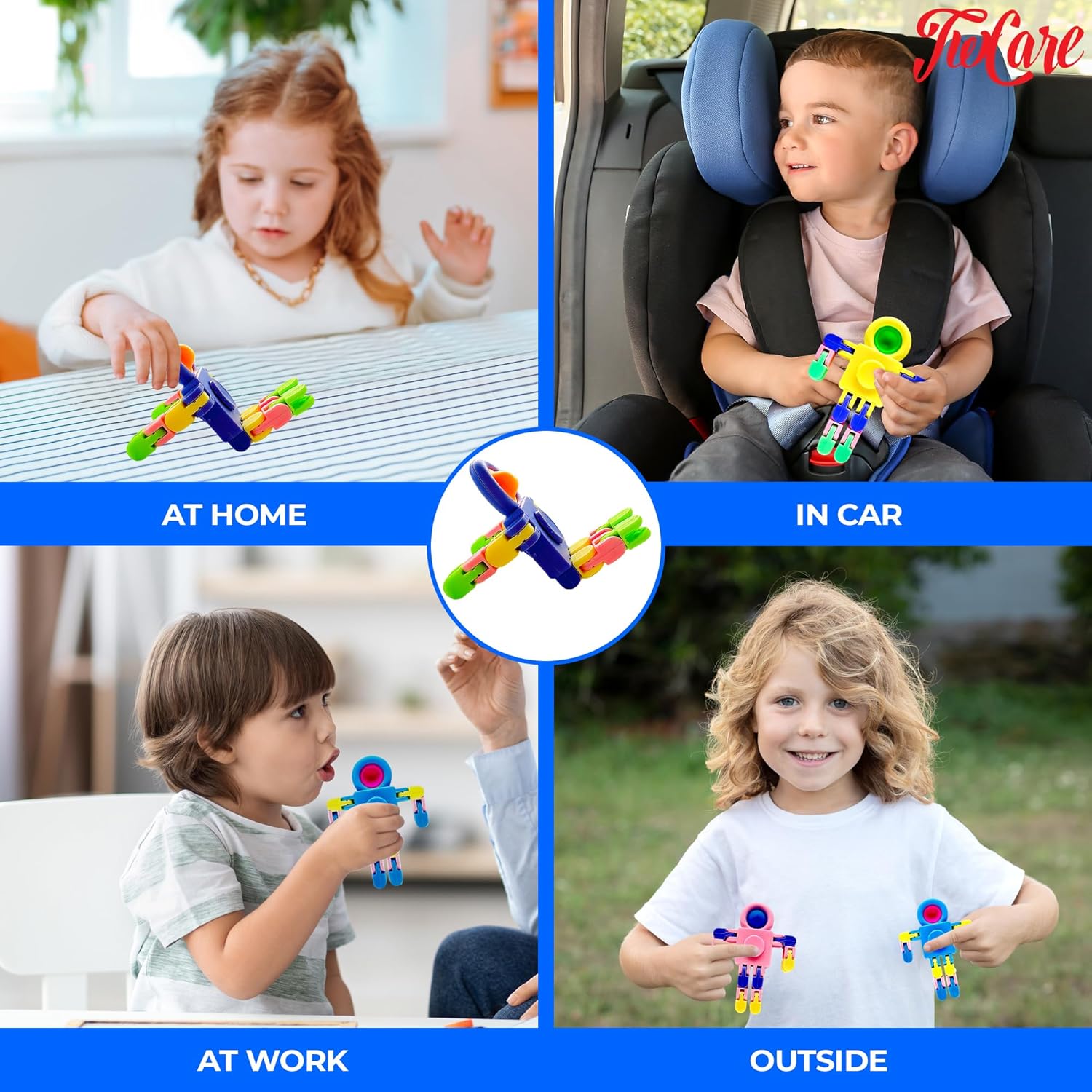 12 Pack Pop Fidget Spinners Party Favors Supplies Prizes for Kids Adults,Sensory Fidget Toys