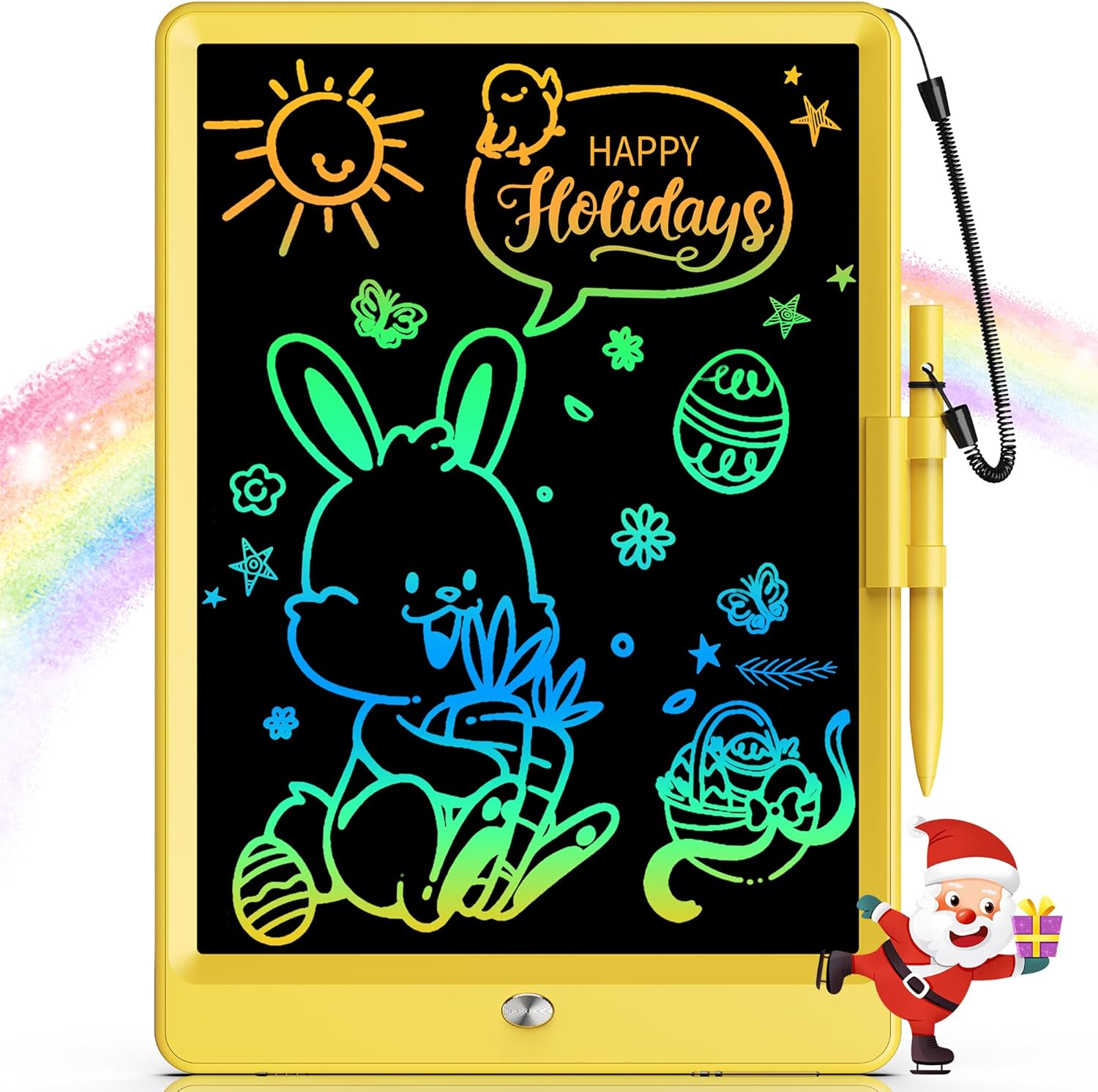 Bravokids LCD Writing Tablet for 3-8 Year Old Girls and Boys - 10 Inch Electronic Doodle Board