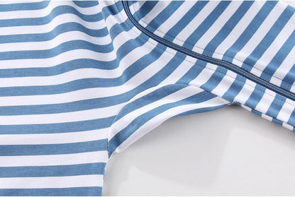 2 Pack Unisex Baby Short Sleeve Rompers 2 Way Zipper New Born One-Piece Jumpsuits 0-24Months Infant