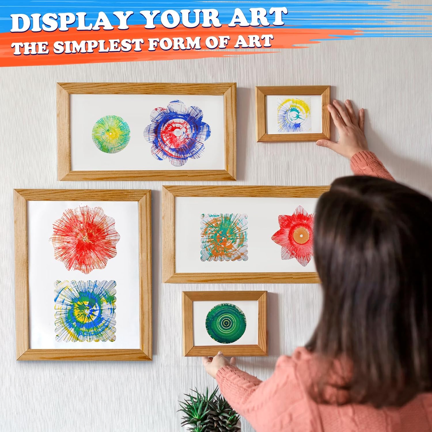 Arts and Crafts for Kids Ages 4-8,Paint Spin Art Machine Kit,Art Craft Set for 6-9 Year Old,Cool