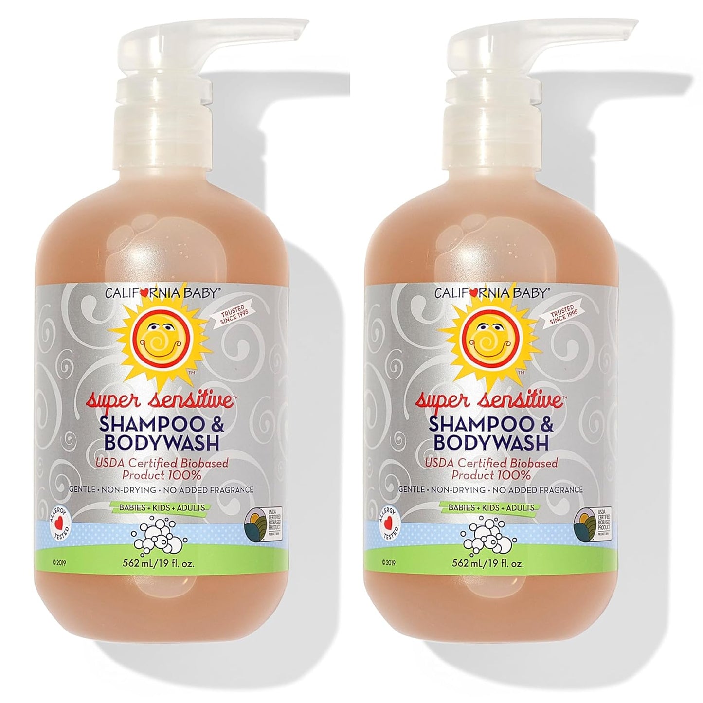 California Baby Super Sensitive Baby Shampoo and Body Wash | 100% Plant-Based | Gentle Fragrance