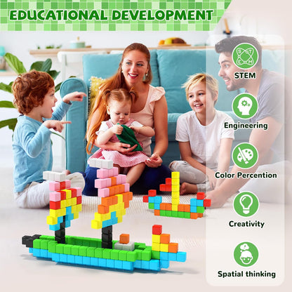 Magnetic Blocks for Toddlers -Classroom Must Haves STEM Learning Toys for 3-5 Year Old Boys &