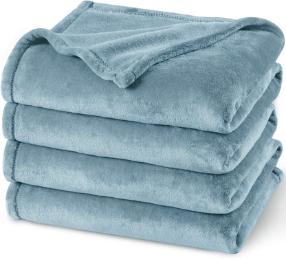 PHF Ultra Soft Fleece Blanket Queen Size, No Shed No Pilling Luxury Plush Cozy 300GSM Lightweight