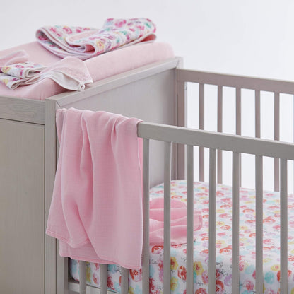 HonestBaby unisex baby Organic Cotton Changing Pad Cover and Toddler Sleepers, Light Pink, One Size